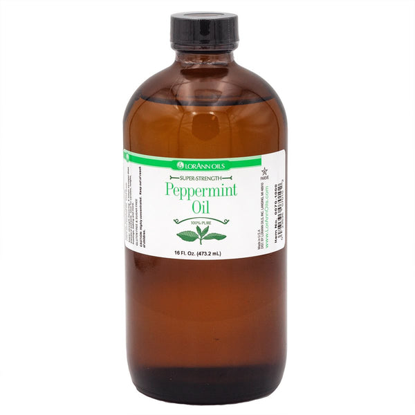 Peppermint Oil Natural LorAnn Super Strength Flavor & Food Grade Oil - You Pick Size