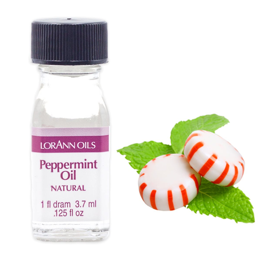 Peppermint Oil Natural LorAnn Super Strength Flavor & Food Grade Oil - You Pick Size