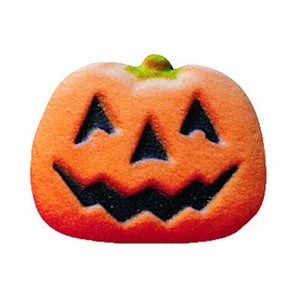 Pumpkin Face Thanksgiving Edible Sugar Decorations Toppers