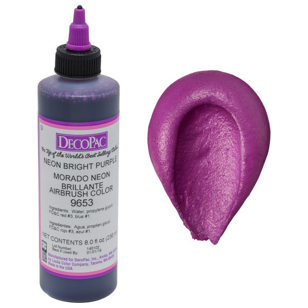 Neon Bright Purple Premium Edible Airbrush Color