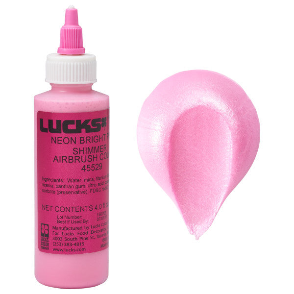 Neon Pink Shimmer Premium Edible Airbrush Color