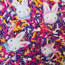 Load image into Gallery viewer, Boy Girl Easter Bunny Edible Confetti Quins Sprinkle Mix