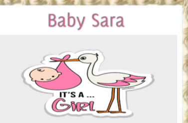 Baby Girl Stork Personalized Edible Cake Image Party Topper Decoration- 1/4 Sheet p3
