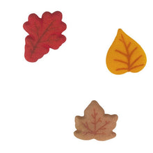 Load image into Gallery viewer, Shimmer Leaves Thanksgiving Edible Assortment Sugar Decorations Toppers