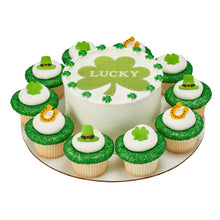 Load image into Gallery viewer, Good Luck Assortment St. Patrick&#39;s Day Edible Sugar Decorations Toppers