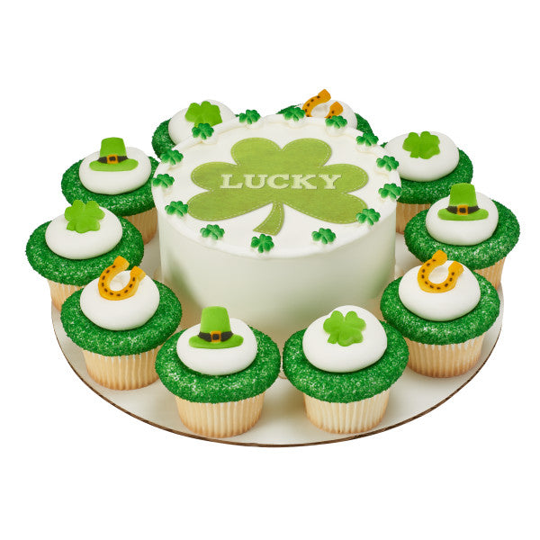 Good Luck Assortment St. Patrick's Day Edible Sugar Decorations Toppers