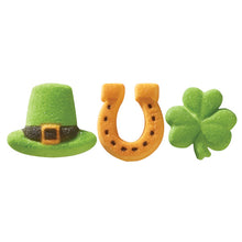 Load image into Gallery viewer, Good Luck Assortment St. Patrick&#39;s Day Edible Sugar Decorations Toppers
