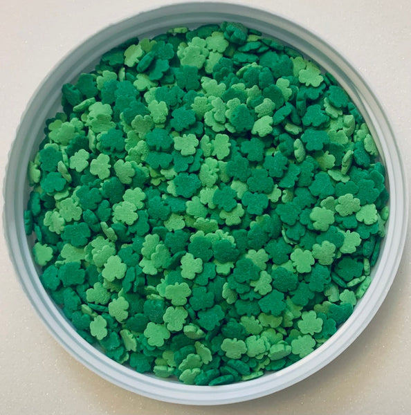 Bi-Colored Shamrock Clover Edible Confetti Sprinkle Mix