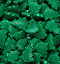 Load image into Gallery viewer, Green Christmas Tree Thick Quins Edible Confetti Holiday Sprinkle