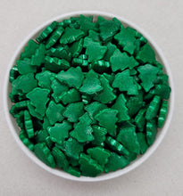 Load image into Gallery viewer, Green Christmas Tree Thick Quins Edible Confetti Holiday Sprinkle