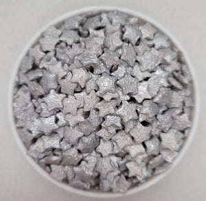 Silver Stars Thick Quins Edible Confetti Wedding Graduation Sprinkle