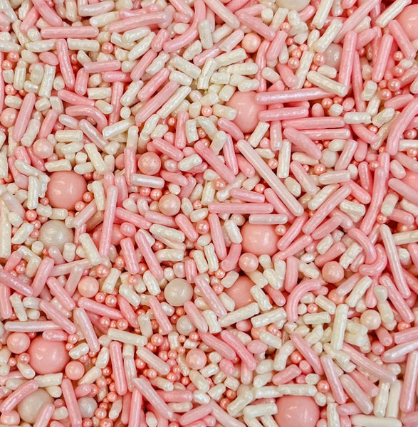 Pink Party Pearl Edible Confetti Sprinkle Mix