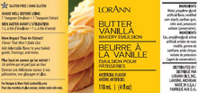 Load image into Gallery viewer, LorAnn Butter Vanilla, Bakery Emulsion 4 oz.