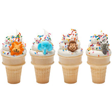 Load image into Gallery viewer, Jungle Animals Assortment Edible Sugar Decorations Toppers