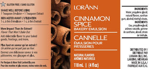 LorAnn Cinnamon Spice, Bakery Emulsion 4 oz.