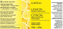 Load image into Gallery viewer, LorAnn Lemon, Bakery Emulsion 4 oz.