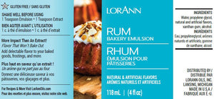 LorAnn Rum, Bakery Emulsion 4 oz.