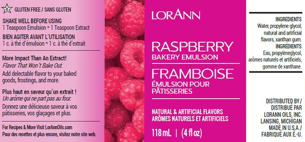 LorAnn Raspberry, Bakery Emulsion 4 oz.