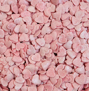 Pink Pearlized Hearts Valentines Day Edible Confetti Quins Sprinkle Mix