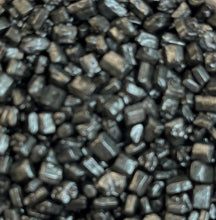 Load image into Gallery viewer, Metallic Black Chunky Coarse Crystals Sugar Edible Sprinkle Mix
