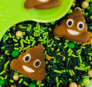 Scoop The Poop Edible Confetti Sprinkle Mix-Includes Sprinkle Scoop