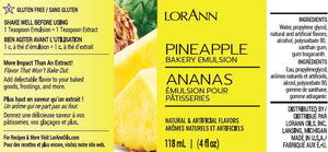 LorAnn Pineapple, Bakery Emulsion 4 oz.