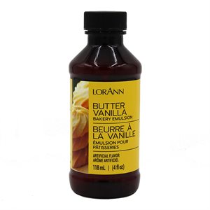 LorAnn Butter Vanilla, Bakery Emulsion 4 oz.