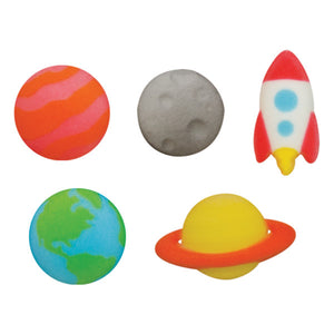 Outer Space Assortment Edible Sugar Decorations Toppers