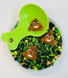 Scoop The Poop Edible Confetti Sprinkle Mix-Includes Sprinkle Scoop