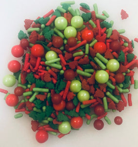 Trim My Christmas Tree Holiday Edible Confetti Sprinkle Mix
