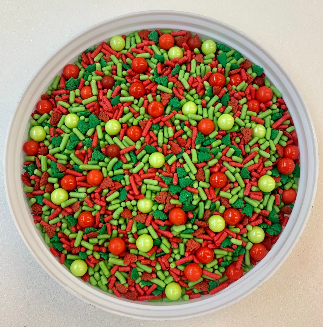 Trim My Christmas Tree Holiday Edible Confetti Sprinkle Mix