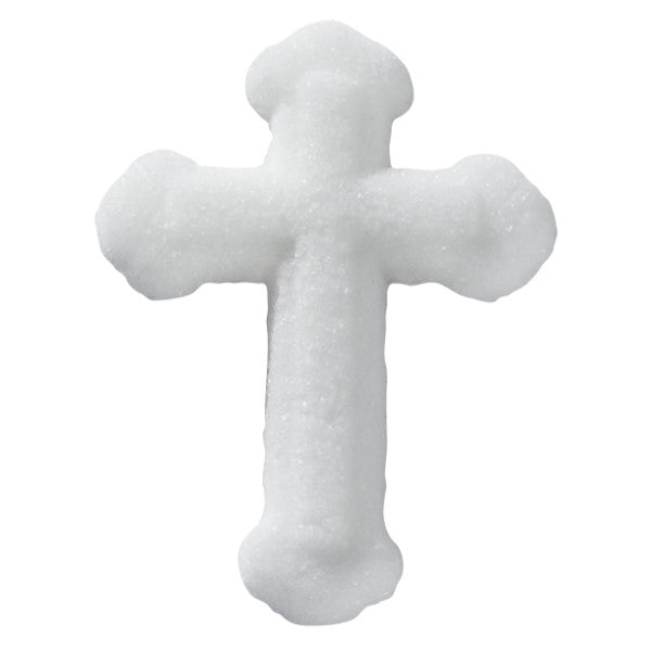 White Small Cross Religious Baptism Edible Sugar Decorations Toppers