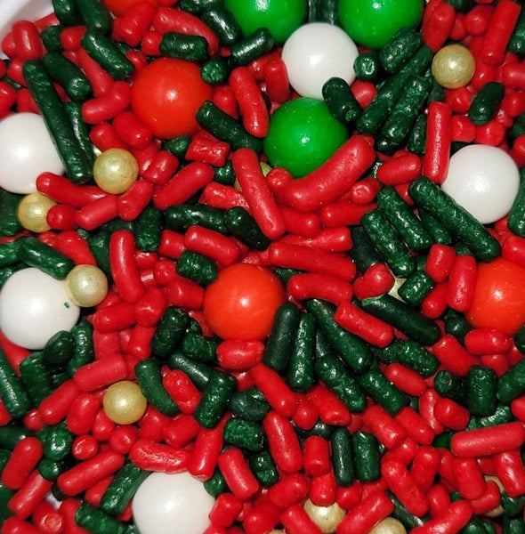 Waiting For Santa Christmas Holiday Edible Confetti Sprinkle Mix