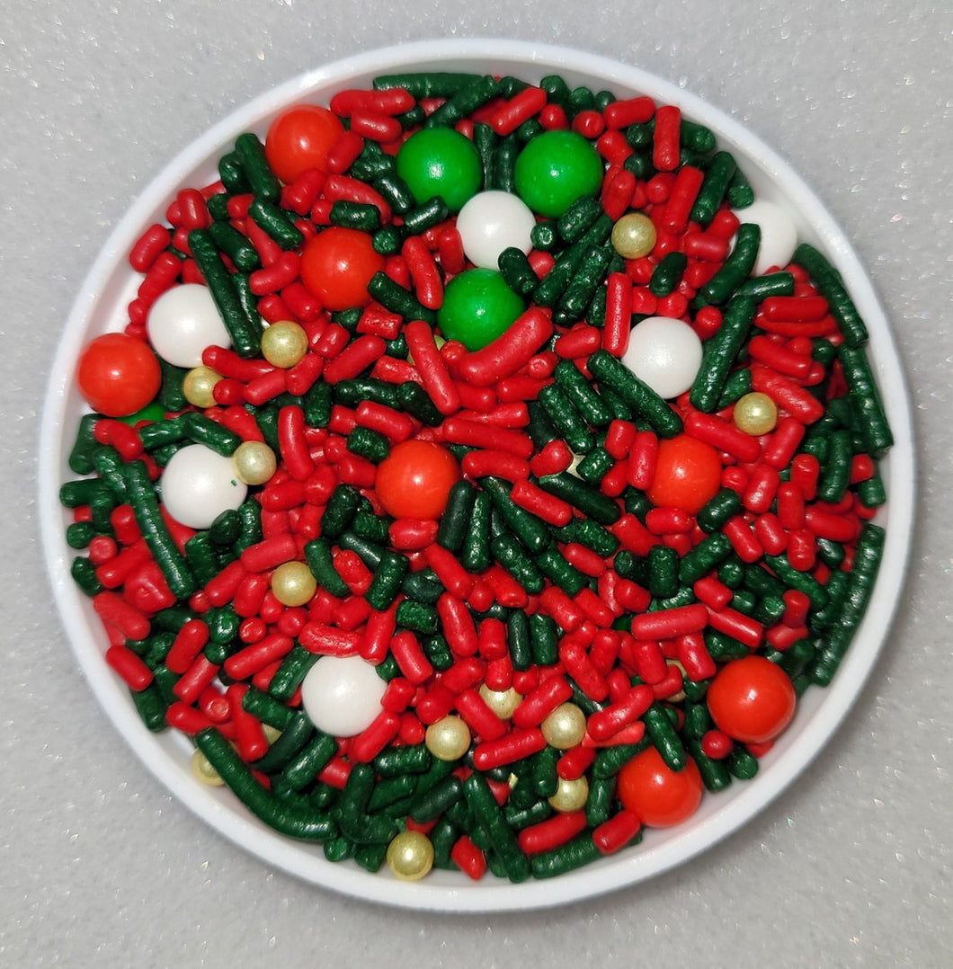 Waiting For Santa Christmas Holiday Edible Confetti Sprinkle Mix