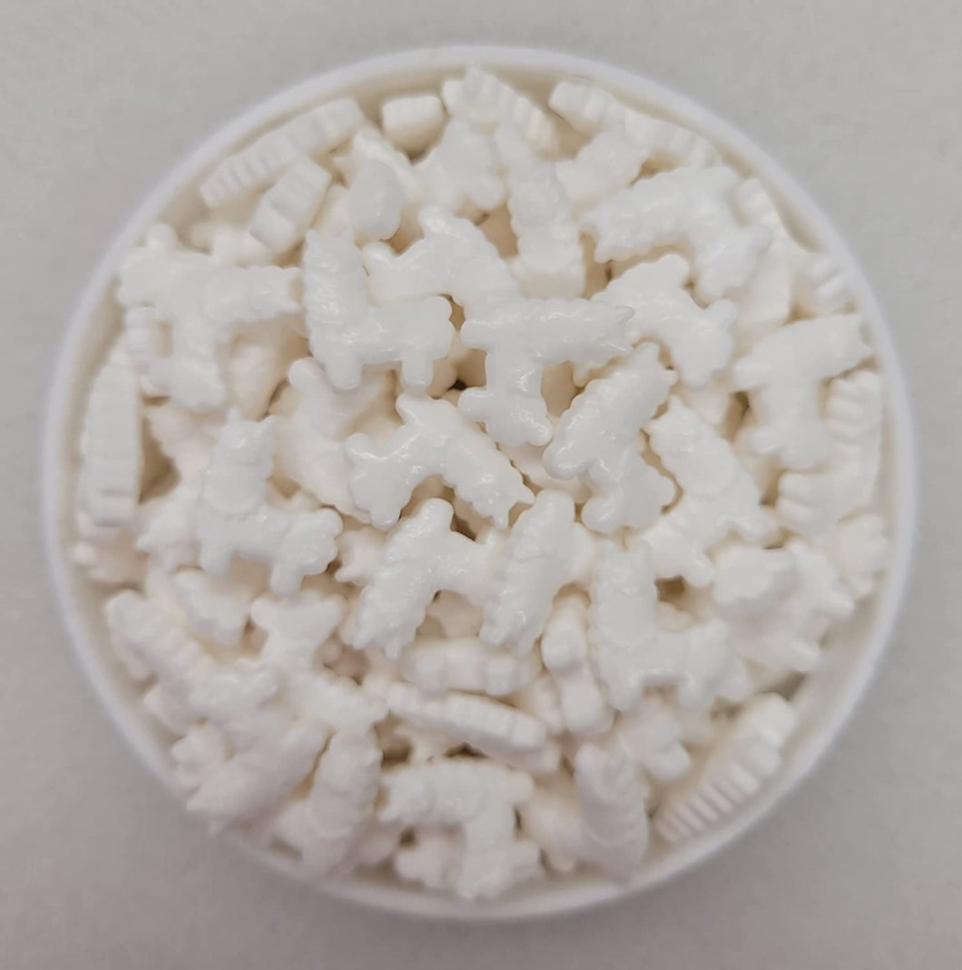 White Alpacas Edible Confetti Quins Sprinkle Mix