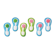 Load image into Gallery viewer, Flip Flops Assortment Edible Sugar Decorations Toppers